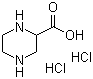 structure of CAS# 3022-15-9, Piperazine-2-carboxylic acid dihydrochloride;2-Piperazinecarboxylic acid dihydrochloride