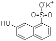 Potassium 7-hydroxy-1-naphthalenesulfonate molecular structure (CAS 30252-40-5)