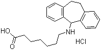 Amineptine hydrochloride molecular structure (CAS 30272-08-3)