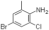 结构式 CAS# 30273-42-8, 4-溴-2-氯-6-甲基苯胺