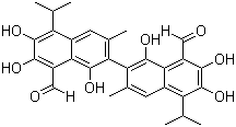 结构式 CAS# 303-45-7, 棉籽酚; 棉子醇; 棉酚; 棉子酚