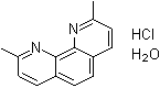 structure of CAS# 303136-82-5, Neocuproin hydrochloride monohydrate;2,9-Dimethyl-1,10-phenanthroline monohydrochloride monohydrate