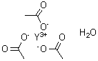乙酸钇一水合物分子结构 (CAS 304675-69-2)