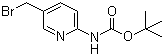 结构式 CAS# 304873-96-9, (5-溴甲基吡啶-2-基)氨基甲酸叔丁酯