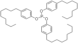 structure of CAS# 3050-88-2, Tris(4-nonylphenyl) phosphite;Tri(nonaphenyl) phosphite ester