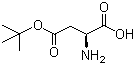 structure of CAS# 3057-74-7, L-Aspartic acid 4-tert-butyl ester
