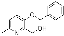 6-Methyl-3-(phenylmethoxy)-2-pyridinemethanol molecular structure (CAS 30683-08-0)