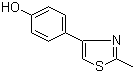 structure of CAS# 30686-73-8, 4-(2-Methylthiazol-4-yl)phenol