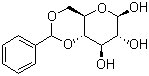 结构式 CAS# 30688-66-5, 4,6-O-亚苄基-D-吡喃葡萄糖