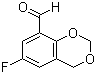 结构式 CAS# 306934-87-2, 6-氟-4H-1,3-苯并二恶烷-8-甲醛