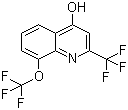 8-Trifluoromethoxy-2-(trifluoromethyl)quinolin-4-ol molecular structure (CAS 306935-26-2)