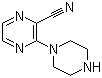 structure of CAS# 306935-30-8, 3-(Piperazin-1-yl)pyrazine-2-carbonitrile