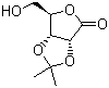 structure of CAS# 30725-00-9, 2,3-O-Isopropylidene-D-ribonic gamma-lactone