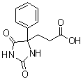 结构式 CAS# 30741-72-1, 2,5-二氧代-4-苯基-4-咪唑烷丙酸