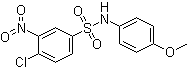 4-Chloro-N-(4-methoxyphenyl)-3-nitrobenzenesulfonamide molecular structure (CAS 30751-26-9)