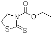 2-硫酮-3-噻唑烷甲酸乙酯分子结构 (CAS 30760-40-8)