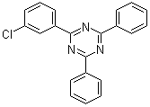 structure of CAS# 307929-32-4, 2-(3-Chlorophenyl)-4,6-diphenyl-1,3,5-triazine