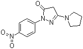 1-(4-Nitrophenyl)-3-pyrrolidino-2-pyrazolin-5-one molecular structure (CAS 30818-17-8)