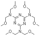 结构式 CAS# 3089-11-0, N,N,N',N',N'',N''-六甲氧基甲基三聚氰胺