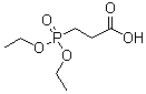 3-(二乙氧基氧膦基)丙酸分子结构 (CAS 3095-96-3)