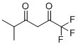 structure of CAS# 30984-28-2, 1,1,1-Trifluoro-5-methylhexane-2,4-dione;5-Methyl-1,1,1-trifluoro-2,4-hexanedione