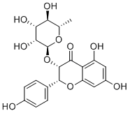 structure of CAS# 30987-58-7, Isoengeletin;(2R,3S)-5,7-dihydroxy-2-(4-hydroxyphenyl)-3-[(2S,3R,4R,5R,6S)-3,4,5-trihydroxy-6-methyloxan-2-yl]oxy-2,3-dihydrochromen-4-one