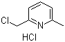 结构式 CAS# 3099-30-7, 2-(氯甲基)-6-甲基吡啶盐酸盐