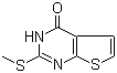 结构式 CAS# 309976-36-1, 2-(甲硫基)噻吩并[2,3-d]嘧啶-4(3H)-酮