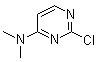 structure of CAS# 31058-81-8, (2-Chloropyrimidin-4-yl)dimethylamine;2-Chloro-4-(N,N-dimethylamino)pyrimidine; 2-Chloro-4-(dimethylamino)pyrimidine; NSC 45769