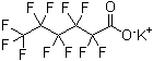 Potassium perfluoro-1-hexanoate molecular structure (CAS 3109-94-2)