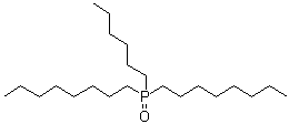 Hexyldioctylphosphine oxide molecular structure (CAS 31160-66-4)