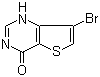 structure of CAS# 31169-25-2, 7-Bromothieno[3,2-d]pyrimidin-4(3H)-one