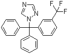 structure of CAS# 31251-03-3, Fluotrimazol;1-[Diphenyl[3-(trifluoromethyl)phenyl]methyl]-1H-1,2,4-triazole