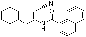 structure of CAS# 312917-14-9, N-(3-Cyano-4,5,6,7-tetrahydrobenzo[b]thien-2-yl)-1-naphthalenecarboxamide