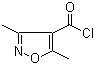 3,5-二甲基异噁唑-4-甲酰氯分子结构 (CAS 31301-45-8)