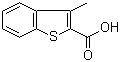 结构式 CAS# 3133-78-6, 3-甲基苯并噻吩-2-甲酸