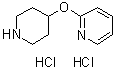 结构式 CAS# 313490-36-7, 4-(2-吡啶基氧基)哌啶二盐酸盐