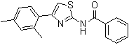 结构式 CAS# 313553-47-8, N-[4-(2,4-二甲基苯基)-2-噻唑基]苯甲酰胺