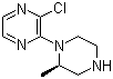 (R)-2-氯-3-(2-甲基哌嗪-1-基)吡嗪分子结构 (CAS 313657-76-0)