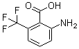 2-Amino-6-trifluoromethylbenzoic acid molecular structure (CAS 314-46-5)