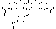 2,4,6-三(4-甲酰基苯氧基)-1,3,5-三嗪分子结构 (CAS 3140-75-8)