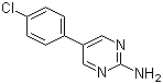 [5-(4-Chlorophenyl)pyrimidin-2-yl]amine molecular structure (CAS 31408-28-3)