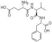L-alpha-glutamyl-L-valyl-L-phenylalanine molecular structure (CAS 31461-61-7)