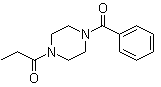 structure of CAS# 314728-85-3, 1-(4-Benzoyl-1-piperazinyl)-1-propanone;1-Benzoyl-4-(1-oxopropyl)-piperazine; DM 235; Sunifiram