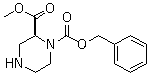 结构式 CAS# 314741-63-4, (2S)-1,2-哌嗪二甲酸 2-甲酯 1-苄酯