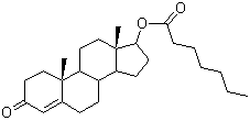 结构式 CAS# 315-37-7, 庚酸睾酮