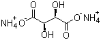 酒石酸铵分子结构 (CAS 3164-29-2)
