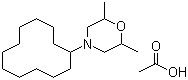 structure of CAS# 31717-87-0, Dodemorph acetate ;4-Cyclododecyl-2,6-dimethylmorpholine acetate; Cyclododecyl-2,6-dimethylmorpholine acetate