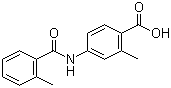 structure of CAS# 317374-08-6, 2-Methyl-4-(2-methylbenzoylamino)benzoic acid;4-(2-Methylbenzoylamino)-2-methylbenzoic acid