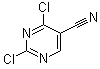 structure of CAS# 3177-24-0, 2,4-Dichloropyrimidine-5-carbonitrile;2,4-Dichloro-5-cyanopyrimidine